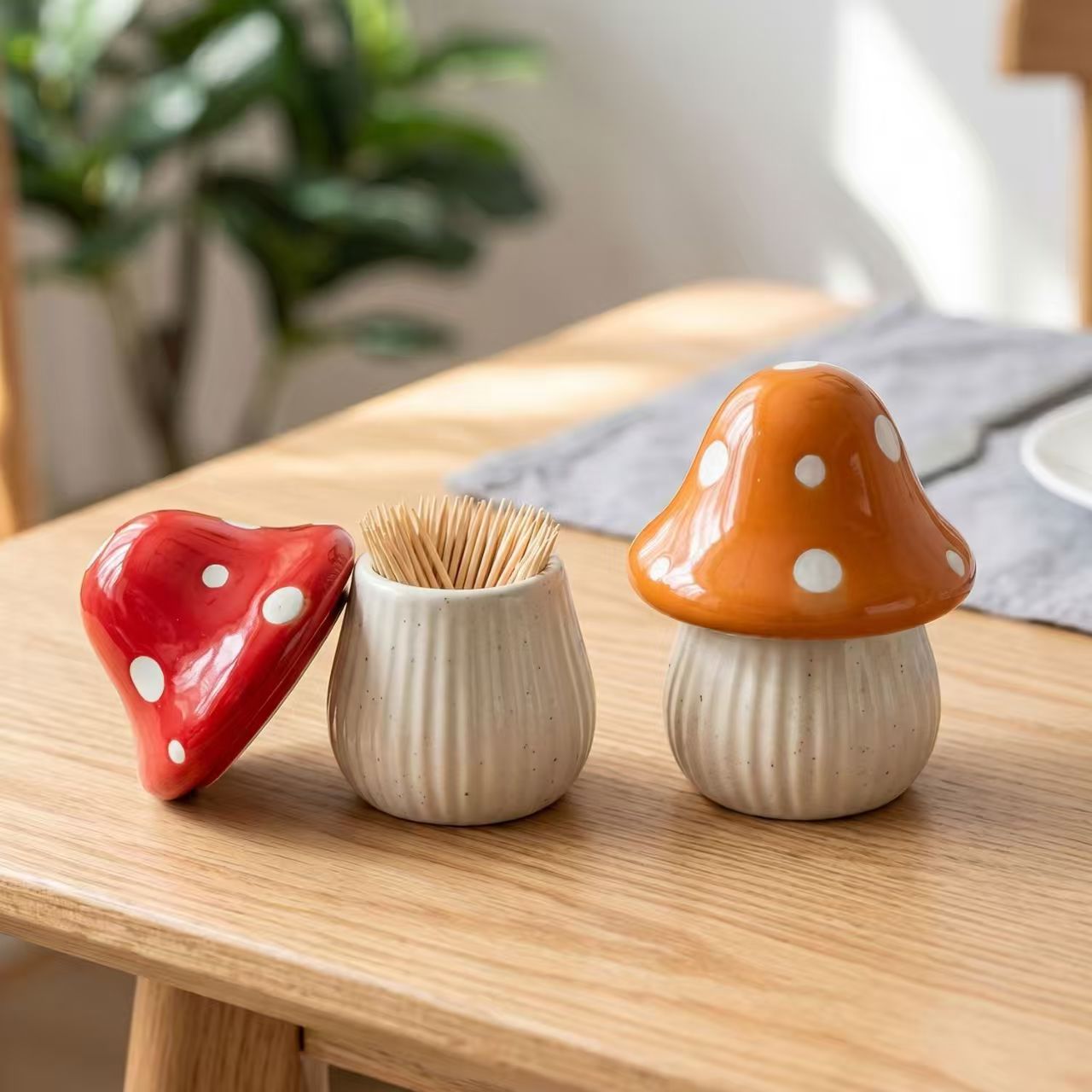 Home Design Bathroom - Ceramiczne pojemniki do przechowywania w kształcie