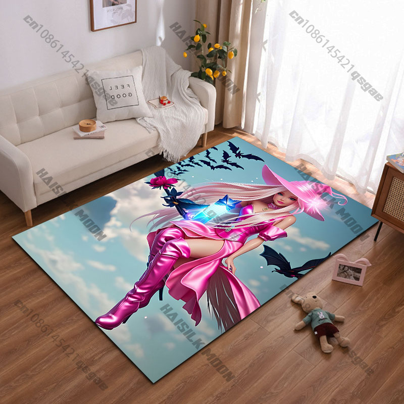 Home Bathroom Scene - Magiczna czarownica, żywa scena fantasy, dywan,