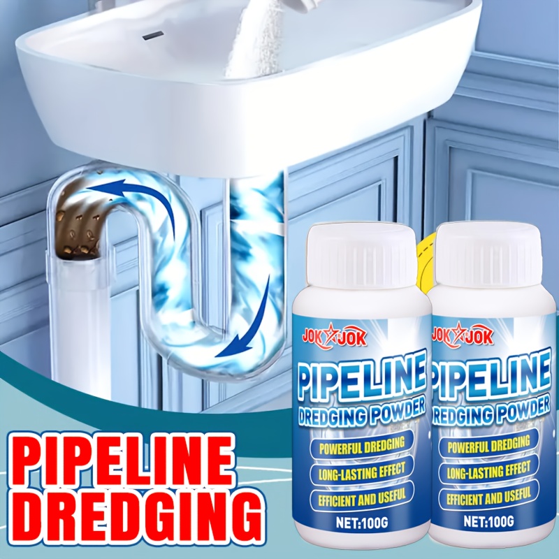 Home Bathroom Cleaning - Mocny proszek do czyszczenia odpływów, do