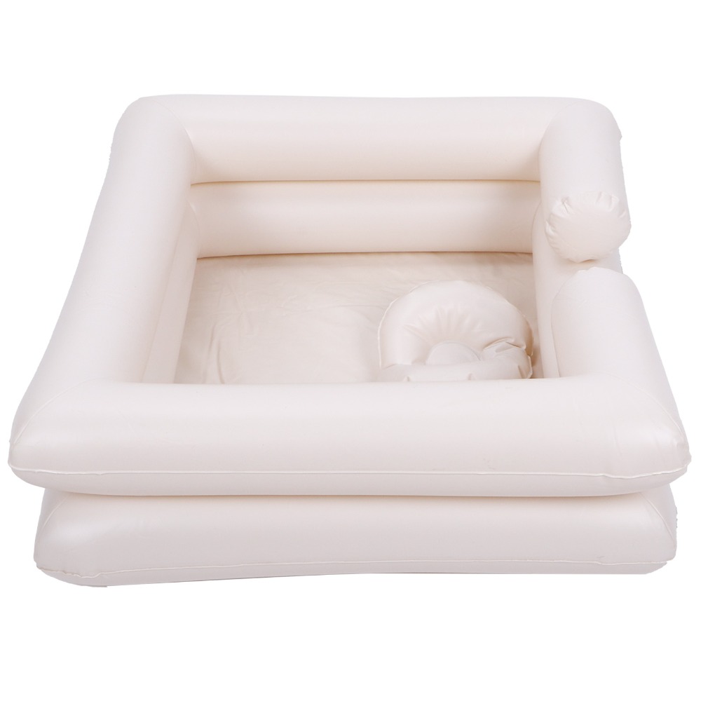 Bathtub Pillow Inflatable - Nadmuchiwana miska do mycia włosów z