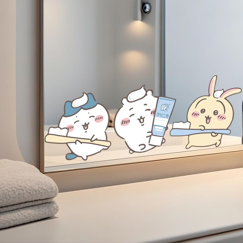 Naklejki na lustro Hot Chiikaw – Home Bathroom Supplies recenzja i cena