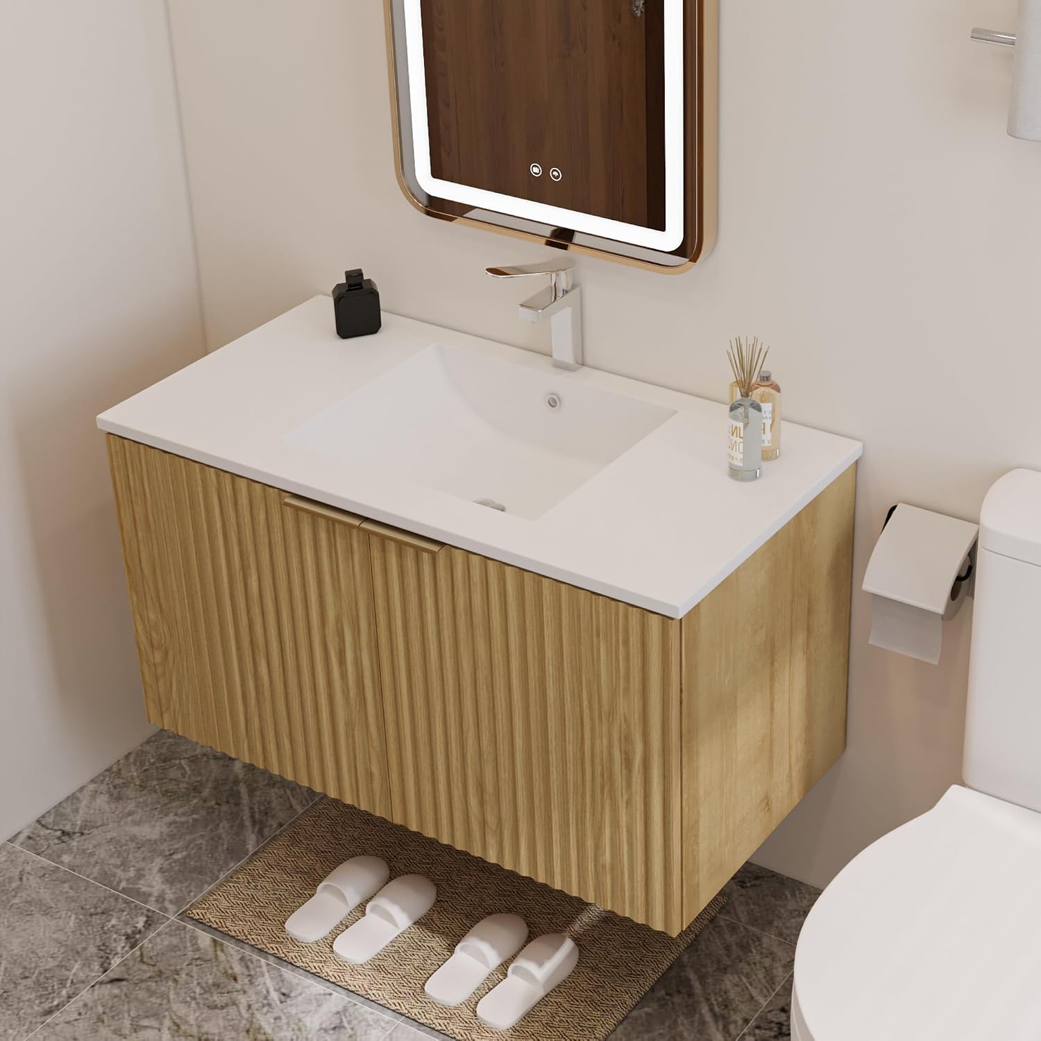 Nowoczesna wisząca szafka łazi – Home Design Bathroom recenzja i cena