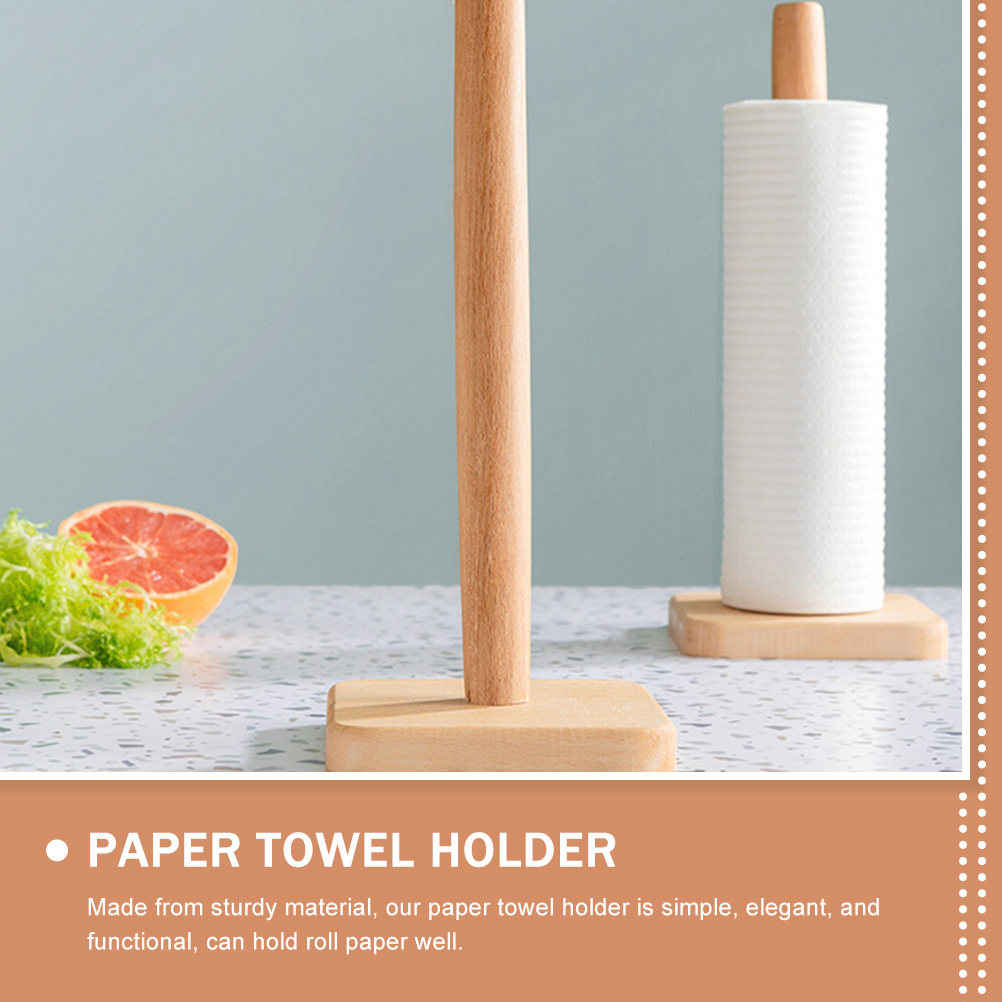 Drewniany uchwyt na ręczniki p – Home Bathroom Paper Towels recenzja i cena