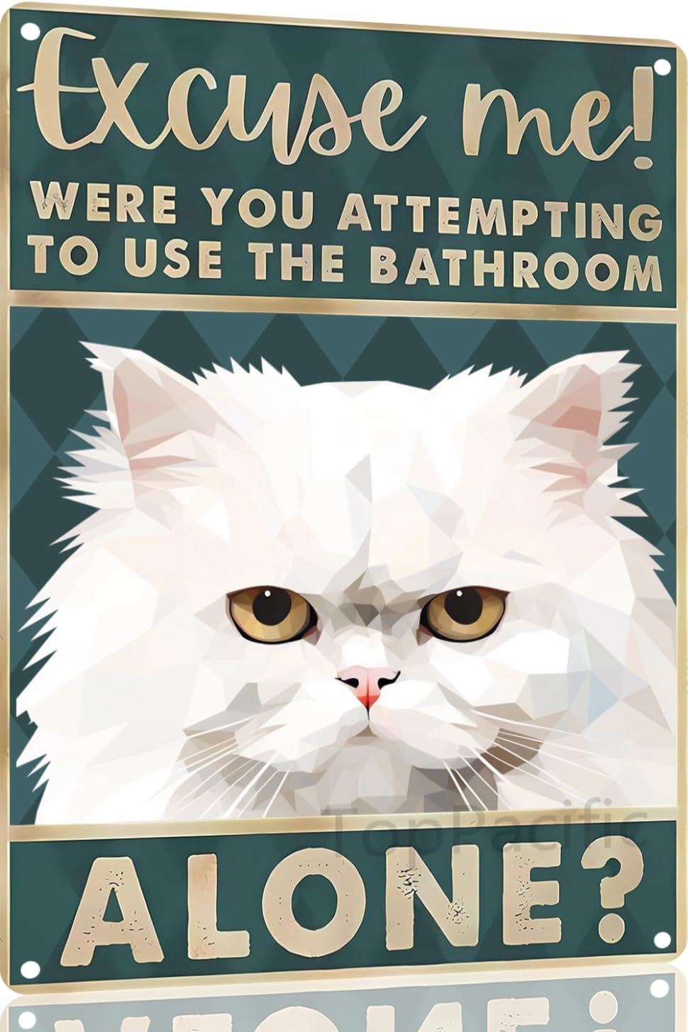 Retro Tabliczki z Blachy Kot P – Home Alone Bathroom recenzja i cena