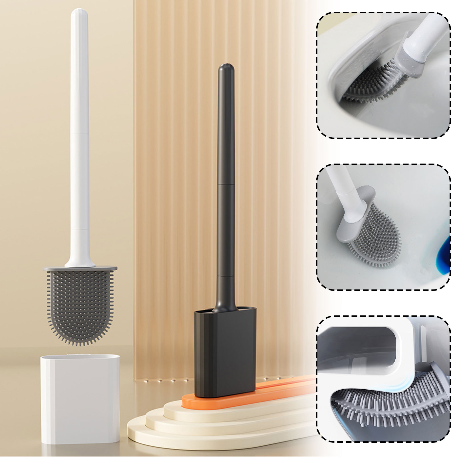 Silikonowa szczotka do toalety – Home Bathroom Cleaning recenzja i cena