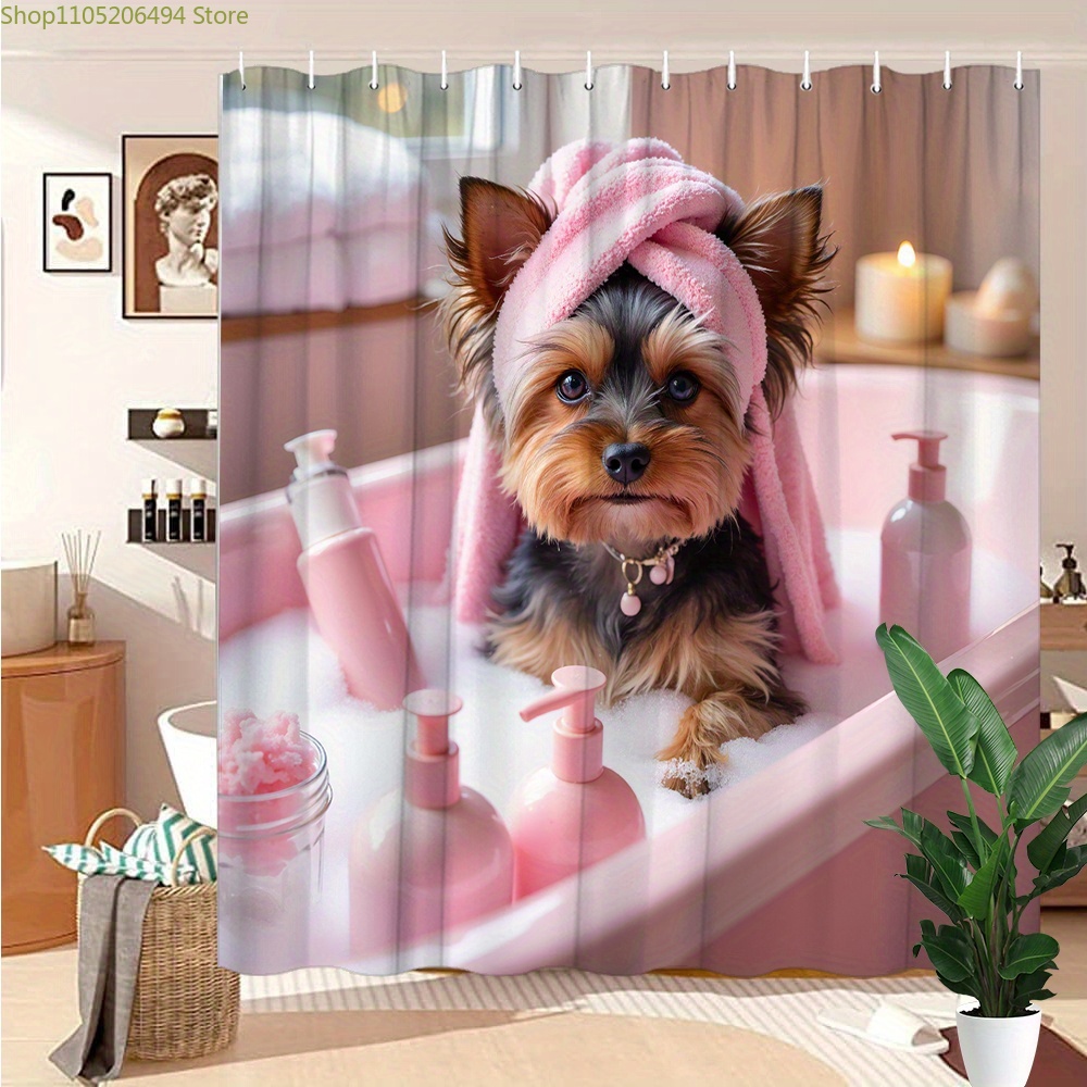 Urocza zasłonka prysznicowa z  – Adorable Home Bathroom Ideas recenzja i cena