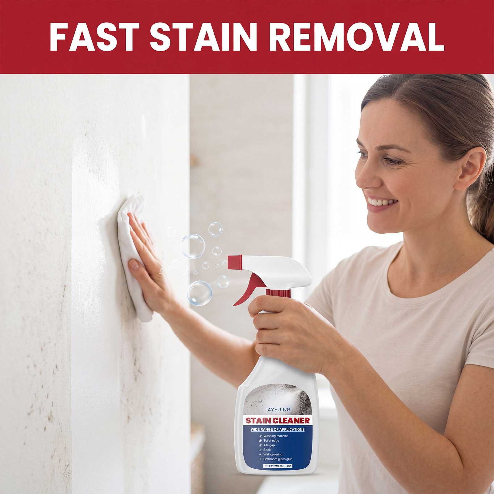 Spray do usuwania pleśni, deli – Home Bathroom Cleaning recenzja i cena