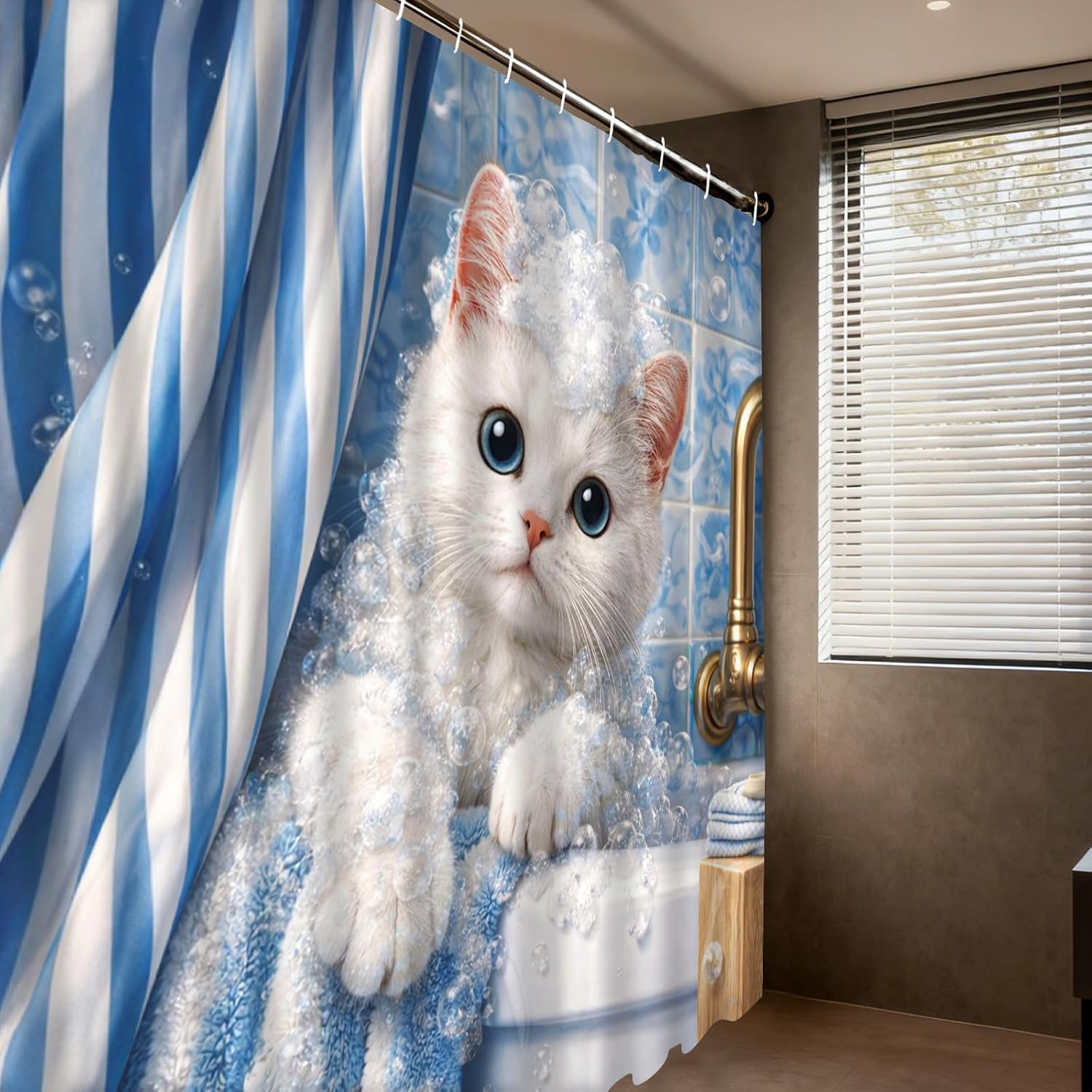 Urocza zasłona prysznicowa z k – Adorable Home Bathroom Ideas recenzja i cena