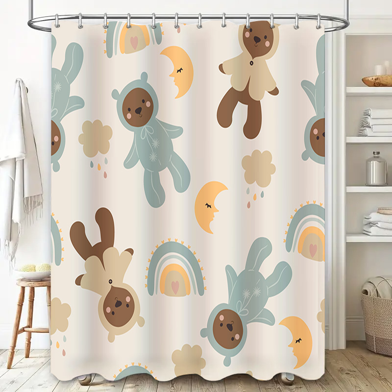 Uroczy zestaw zasłon prysznico – Adorable Home Bathroom Ideas recenzja i cena