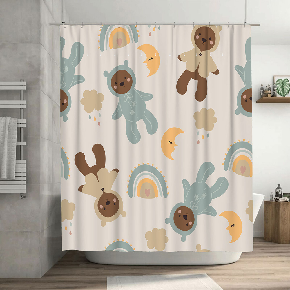 Uroczy zestaw zasłon prysznico – Adorable Home Bathroom Ideas recenzja i cena