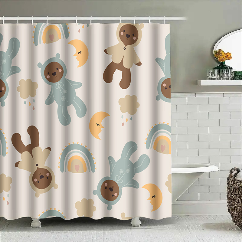 Uroczy zestaw zasłon prysznico – Adorable Home Bathroom Ideas recenzja i cena