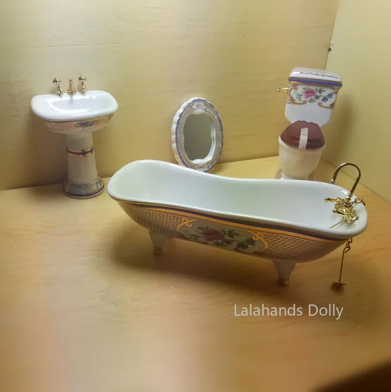 4 sztuk/zestaw domek dla lalek – Home Bathroom Supplies recenzja i cena