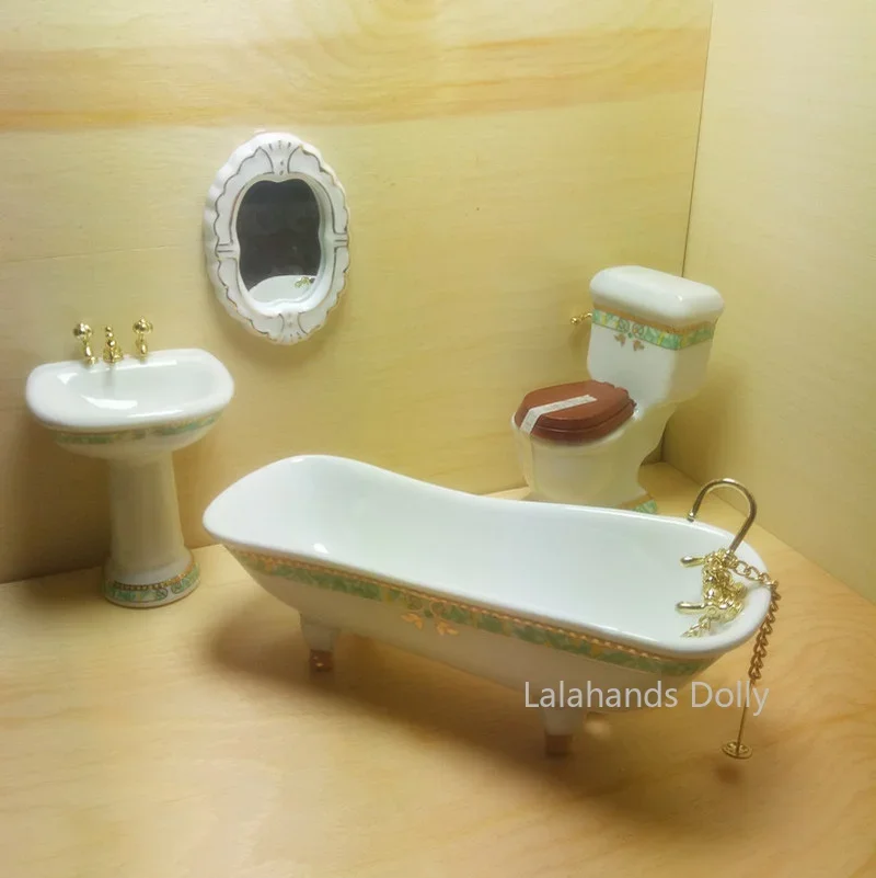 4 sztuk/zestaw domek dla lalek – Home Bathroom Supplies recenzja i cena